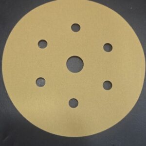 1 Adet - Karbosan 150 mm P120 - 7 Delikli - Sarı - Cırt Zımpara