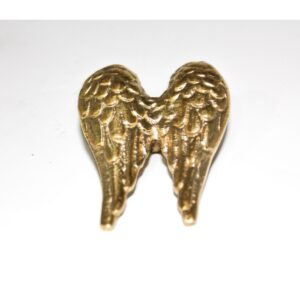 1 Adet -  Pirinç Kaplama Vidalı Tepsi Kulpu - Melek Kanadı Model