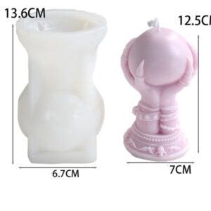 3D Daire El Şekli Reçine Epoksi Hobi Silikon Kalıbı - Kod:1106