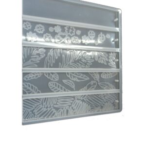 5'Lİ DESENLİ KİTAP AYRACI - EPOKSİ REÇİNE KALIP-Kod:1038