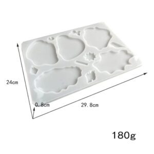 Bardak Altı 5'Li Reçine Epoksi Kalıp Model2 -Kod:310