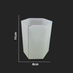 Bardak Reçine Epoksi ve Beton Kalıbı - Altıgen -Kod:929