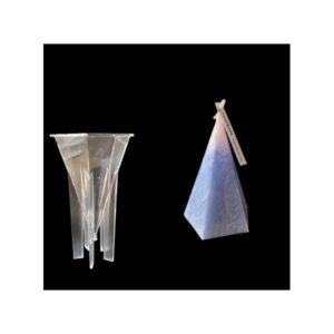 Beşgen Piramit Mika Mum Kalıbı