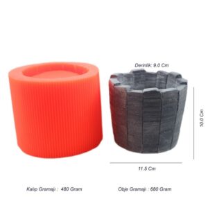 Beton Saksı Silikon Kalıp - 175