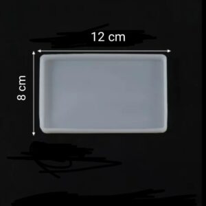 Dikdörtgen Bardak Altı Davetiye Magneti 12x8 cm Epoksi Reçine Silikon Kalıp-Kod:1013