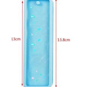 Dikdörtgen Hologram Görüntülü Kitap Ayracı- Hobi Silikon Kalıbı -Kod:442