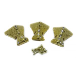 Epoksi Tepsi Tesbih Kutusu Ayakları - Gold