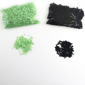 Kırık Taş Deliksiz Yeşil Siyah 25 gr