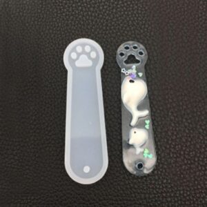 Kitap Ayracı Reçine Epoksi Kalıbı - Kedi Patisi-Kod:931