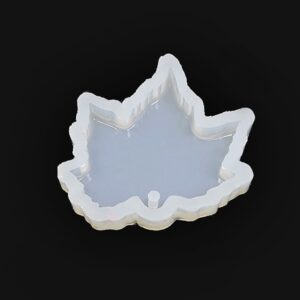 Reçine Epoksi Kalıp Kolye Anahtarlık  Çınar Yaprağı - 416 - A19