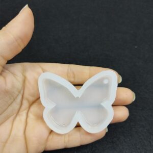 Reçine Epoksi Kalıp Kolye Anahtarlık Kelebek - A9