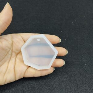 Reçine Epoksi Kalıp Kolye Anahtarlık  Köşeli Süsleme - A3