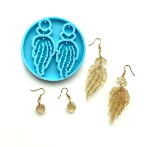 Reçine Epoksi Kalıp - Kolye Küpe Ucu - 8x3 cm -Kod:995