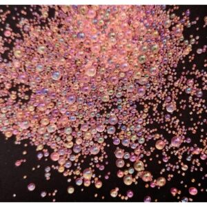 Somon Rengi Uçan Baloncuk Cam Boncuk Deliksiz 10 Gr