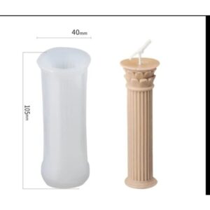 Sütun Model:1 Mum Kalıbı - Hobi Silikon Kalıbı -Kod:541