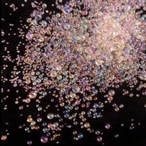 Toz Pembe Rengi Uçan Baloncuk Cam Boncuk Deliksiz 10 Gr