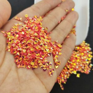 Üçgen Pul Kırığı - Parlak Lav Kırmızısı 10 gr