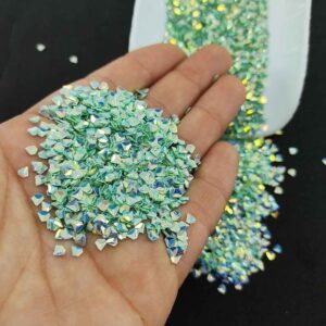 Üçgen Pul Kırığı - Su Yeşili 10 gr