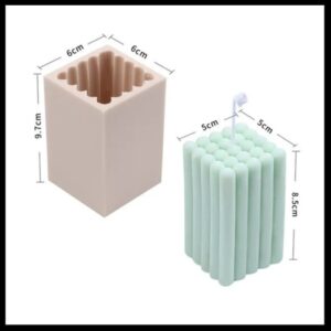 Uzun Bubble  Mum Kalıbı - Hobi Silikon Kalıbı -Kod:499